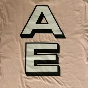 American Eagle mens XS pink logo tee